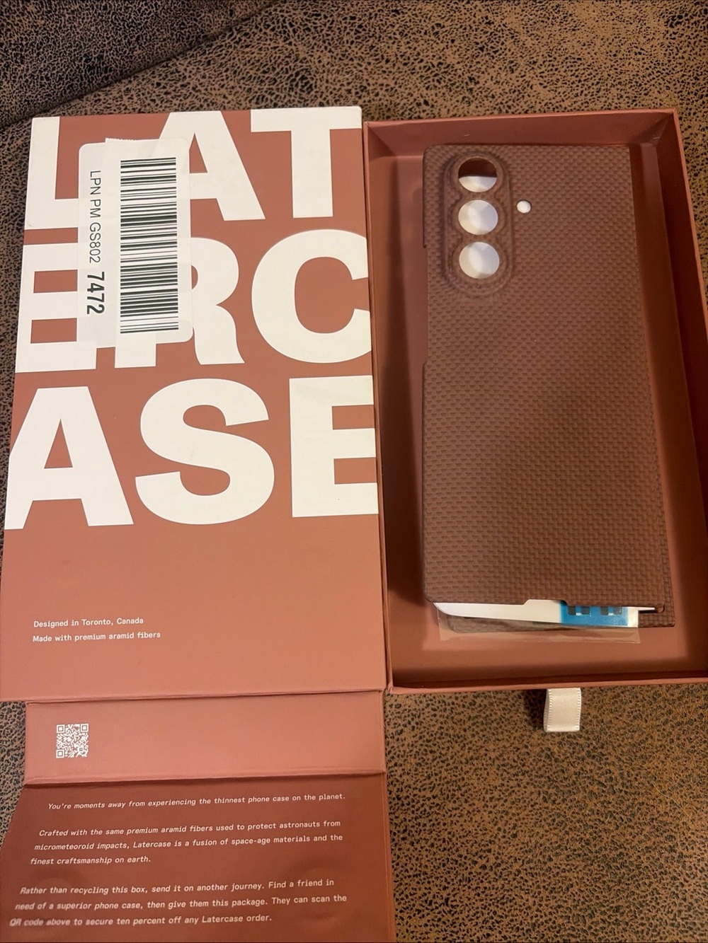 Latercase for Galaxy Z Fold 7 | Ultra-Thin 0.6mm Aramid Fiber